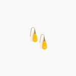 Dinosaur Designs Small Dew Drop Earrings Earrings in Honeycomb Colour resin 