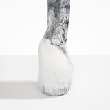 Dinosaur Designs Tall Studio Vase in White Marble  colour resin