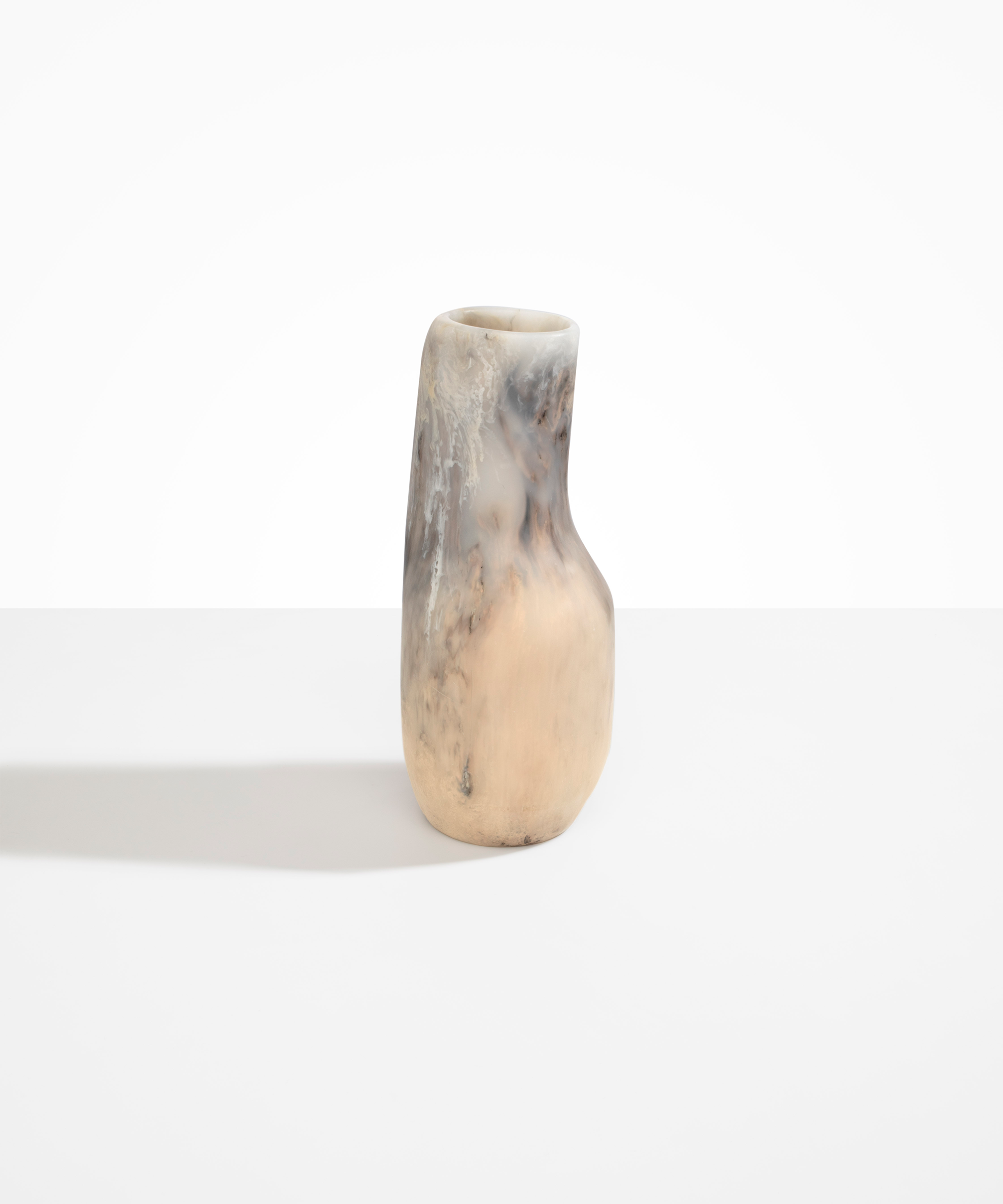 Dinosaur Designs Medium Studio Vase in Sandy Pearl Colour resin