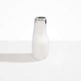 Dinosaur Designs Medium Studio Vase in White Marble Colour resin..