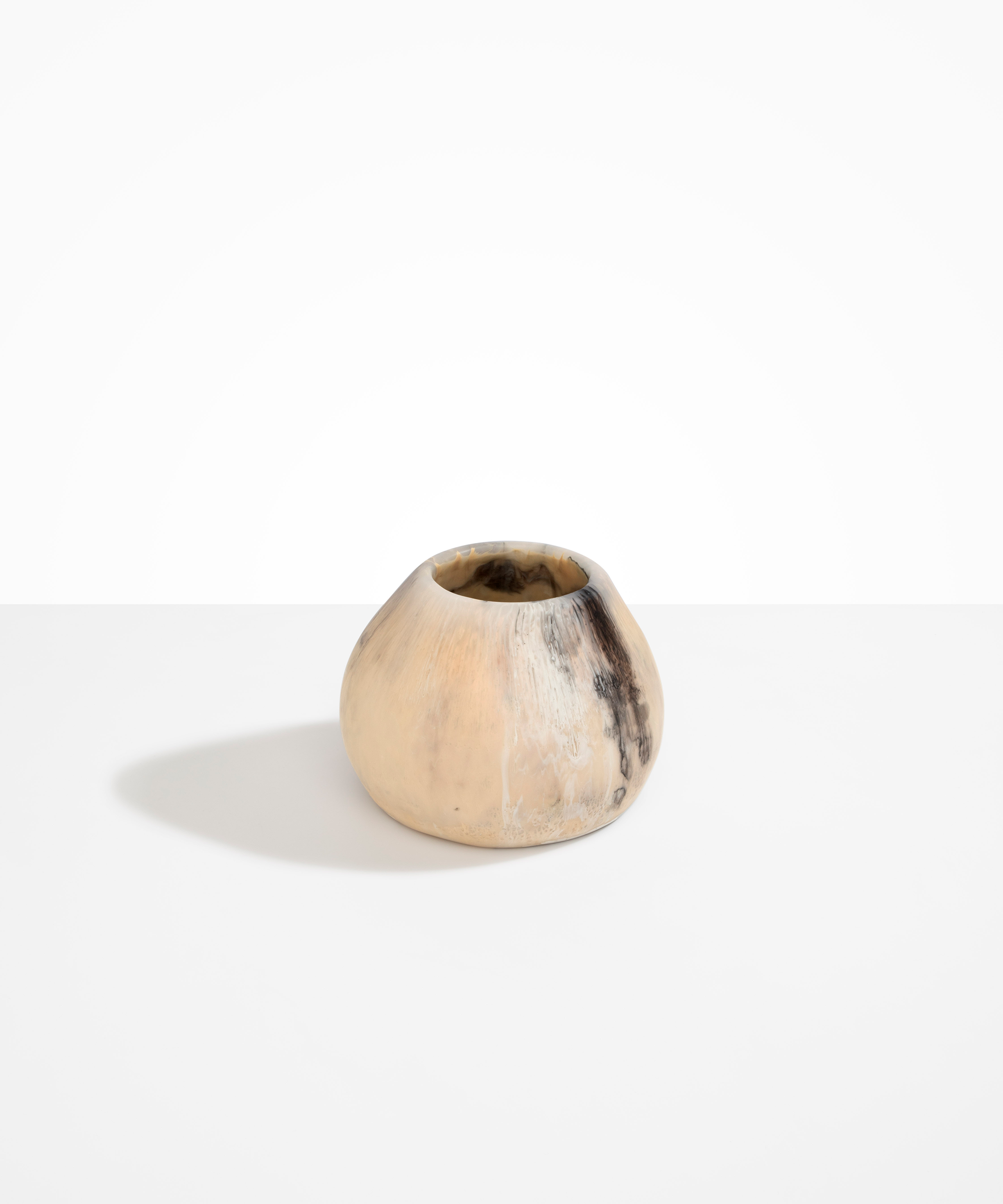 Dinosaur Designs Volcanic Vase in Sandy Pearl Colour resin