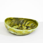 Dinosaur Designs Large Flow Bowl in Malachite Colour resin..