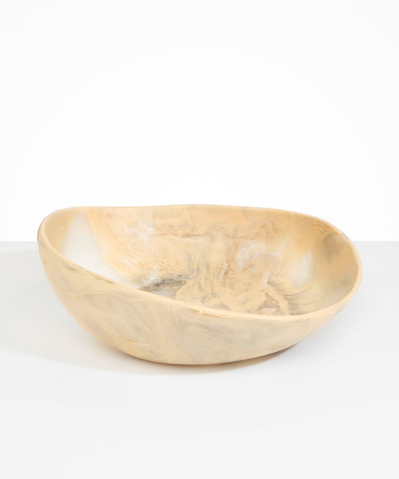 Dinosaur Designs Large Flow Bowl in Sandy Pearl Colour resin..