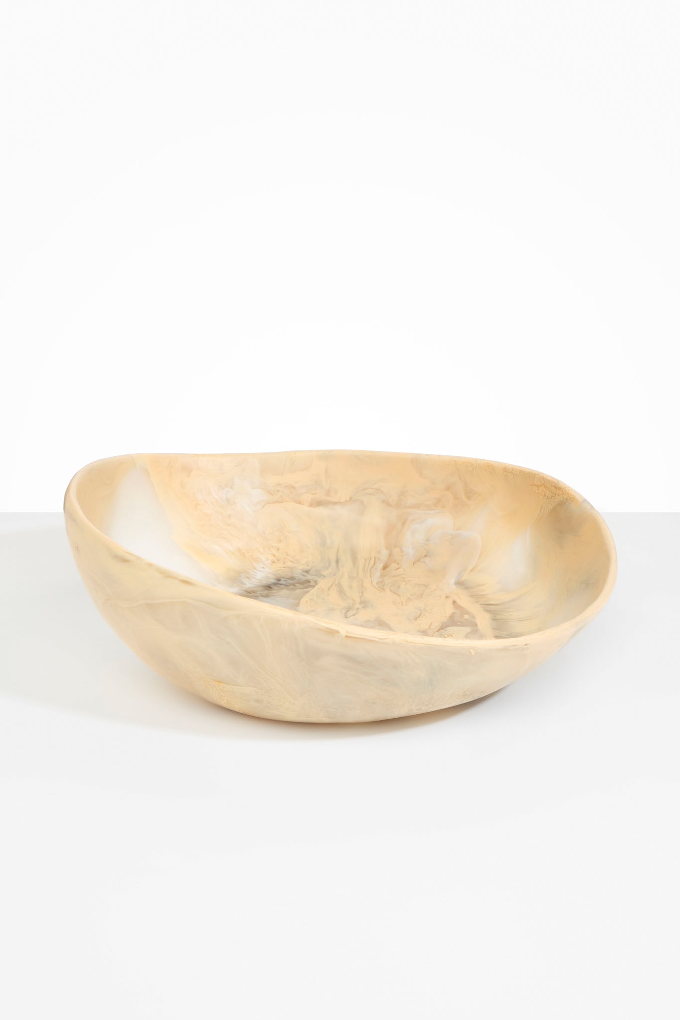 Dinosaur Designs Large Flow Bowl in Sandy Pearl Colour resin..