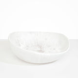 Dinosaur Designs Large Flow Bowl Bowls in Snow Swirl Colour resin