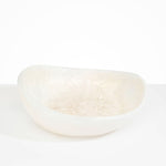 Dinosaur Designs Large Flow Bowl Bowls in Chalk Swirl Colour resin