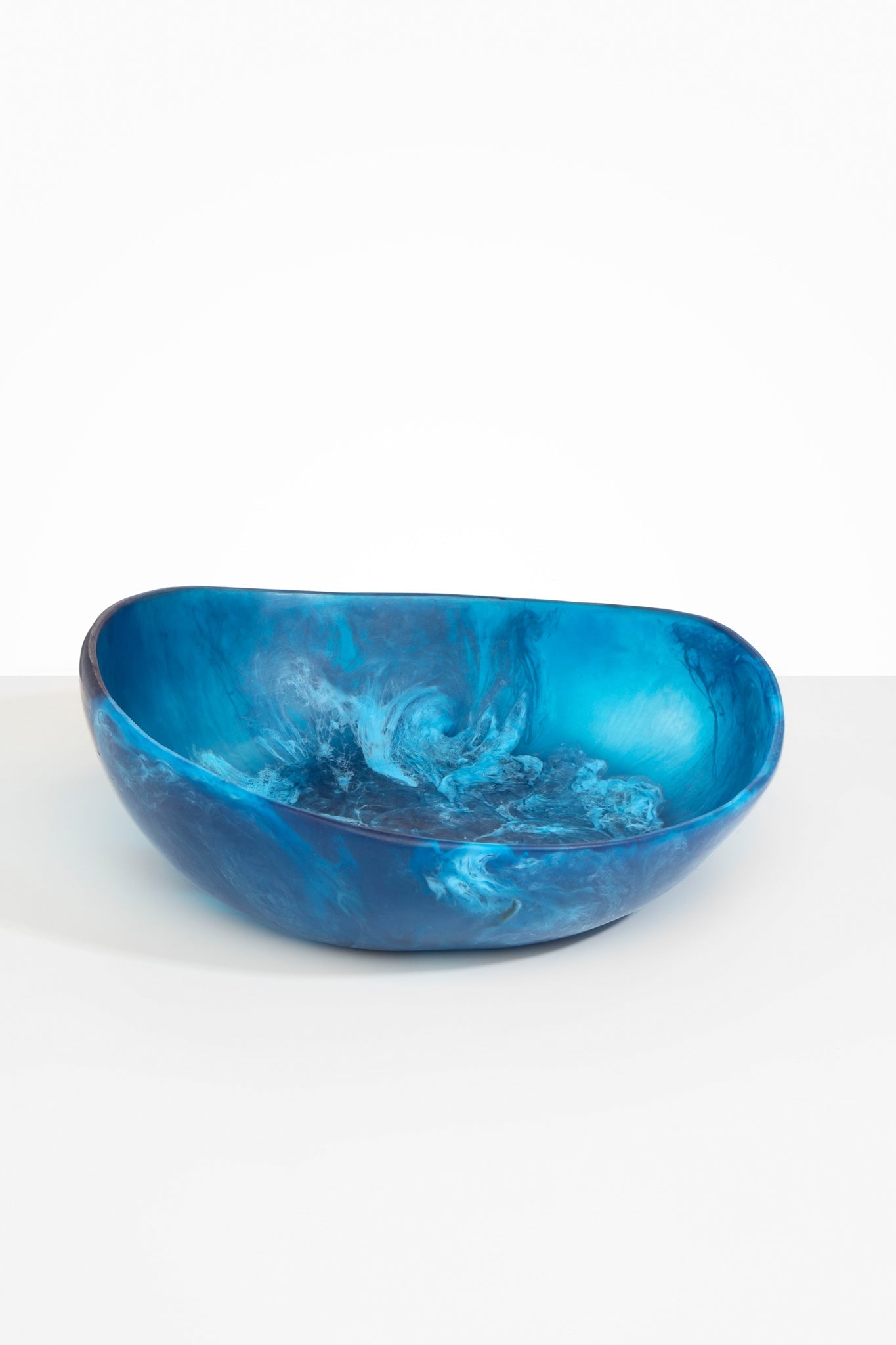 Dinosaur Designs Large Flow Bowl in Sky Colour resin..