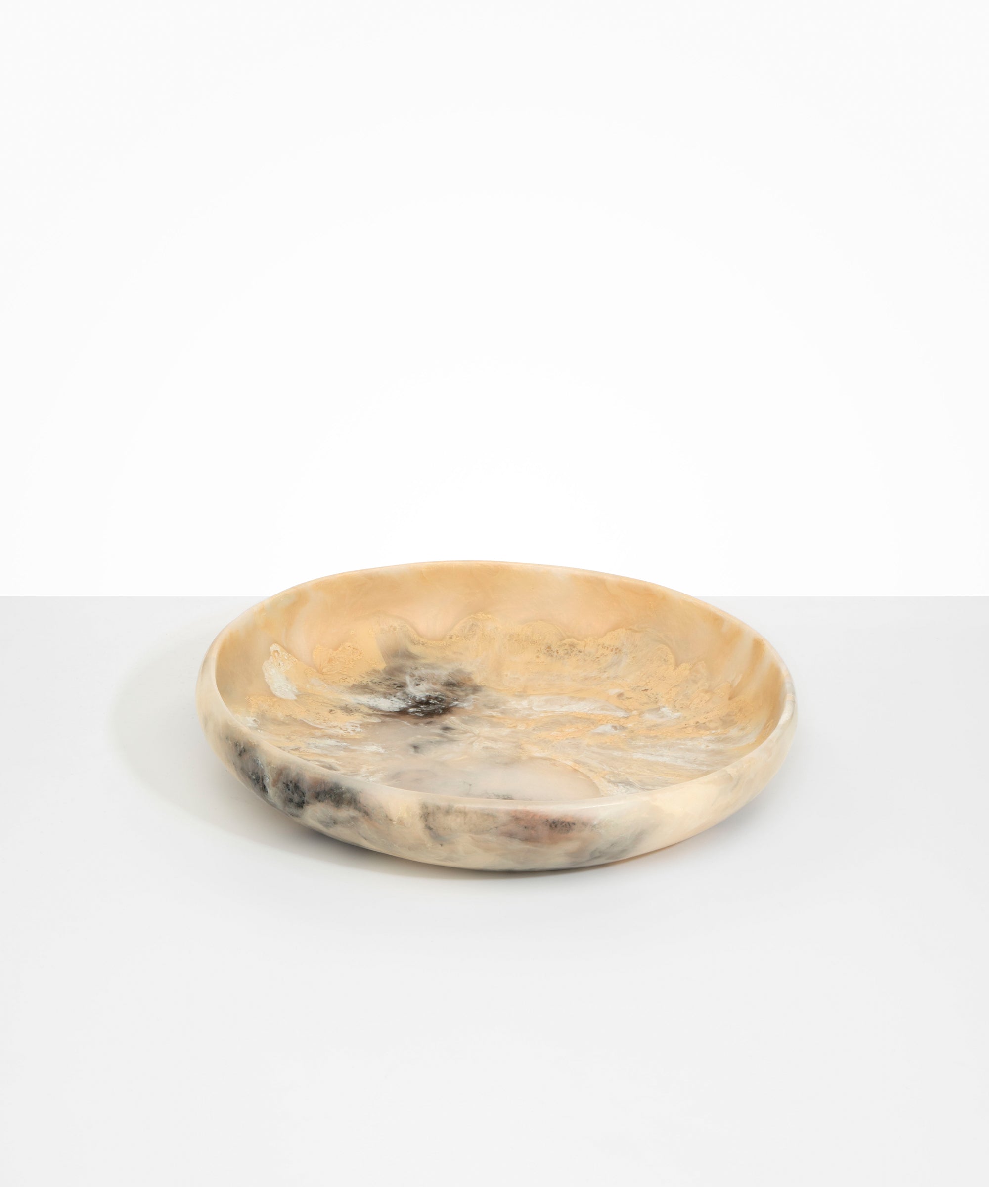 Dinosaur Designs Large Earth Bowl in Sandy Pearl Colour resin..