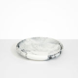 Dinosaur Designs Large Earth Bowl in White Marble Colour resin