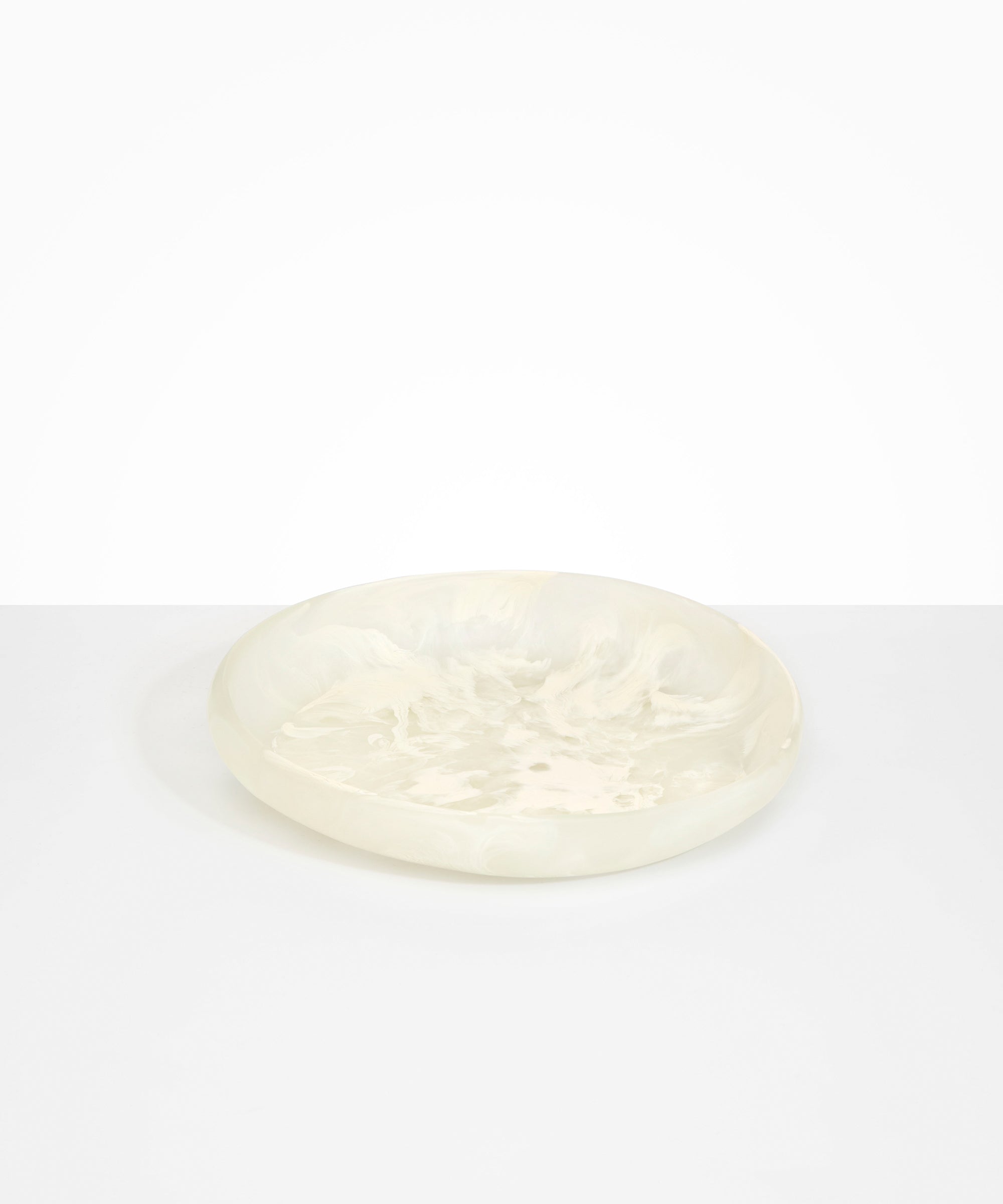 Dinosaur Designs Large Earth Bowl in Chalk Swirl Colour resin..
