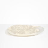 Dinosaur Designs Large Pebble Platter in Chalk Swirl Colour resin