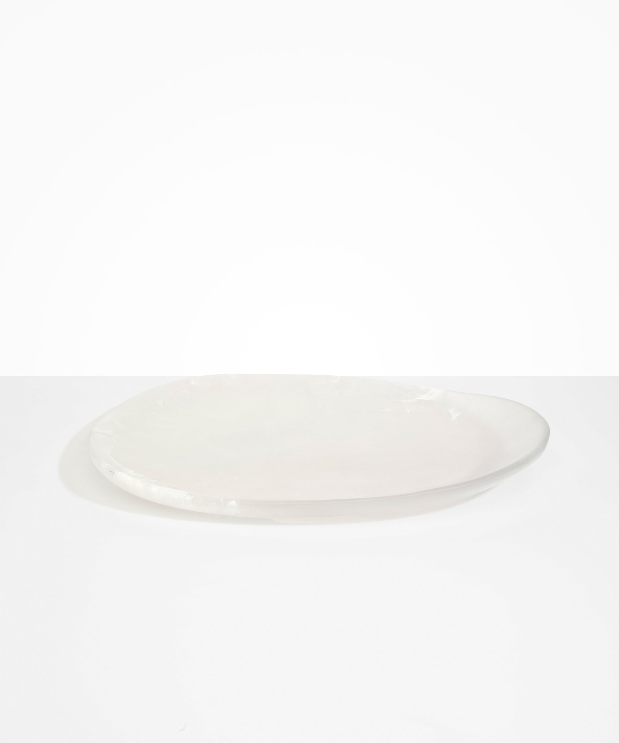 Dinosaur Designs Large Pebble Platter Serving Platters in Frost Colour resin