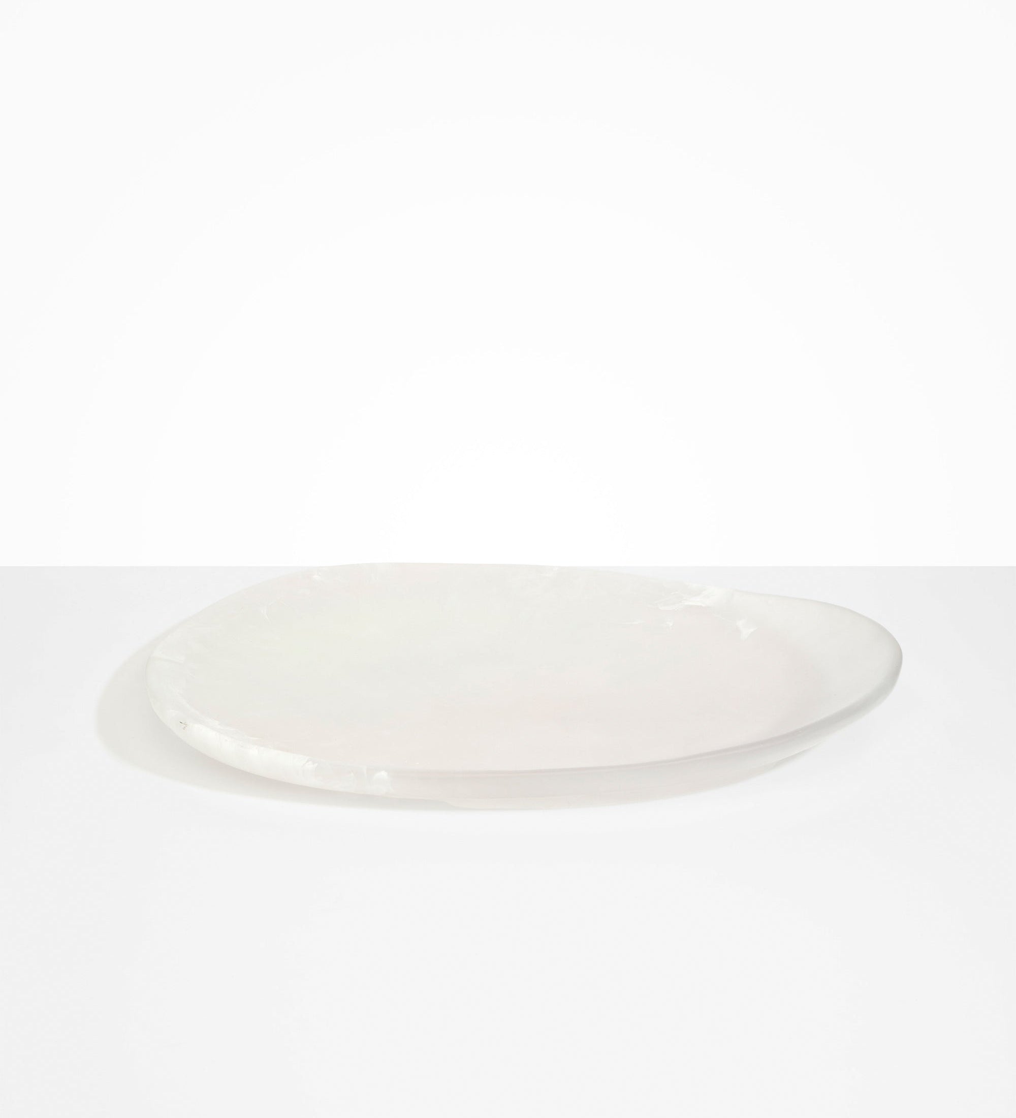 Dinosaur Designs Large Pebble Platter Serving Platters in Frost Colour resin 