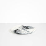 Dinosaur Designs Pebble Plate in White Marble Colour resin