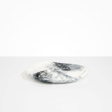 Dinosaur Designs Pebble Plate in White Marble Colour resin