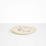 Dinosaur Designs Pebble Plate in Chalk Swirl Colour resin.