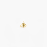 LO Collections Leaf Ring in Nano-Coated Brass Material..