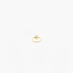 LO Collections Small Daisy Ring in Nano-Coated Brass Material