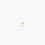 LO Collections Small Daisy Ring in Nano-Coated Brass Material