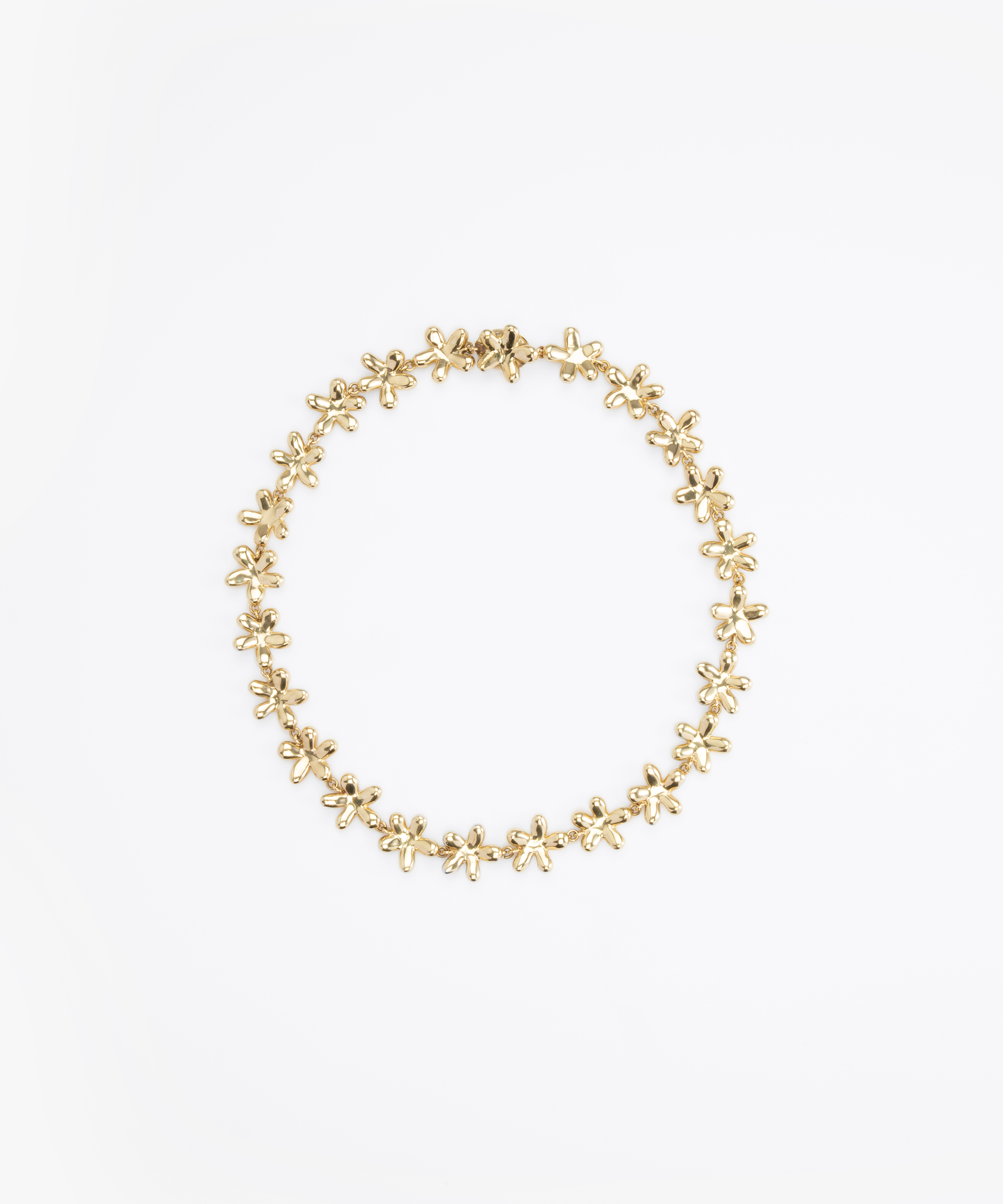 LO Collections Daisy Choker in Nano-Coated Brass Material resin with Regular Fit..
