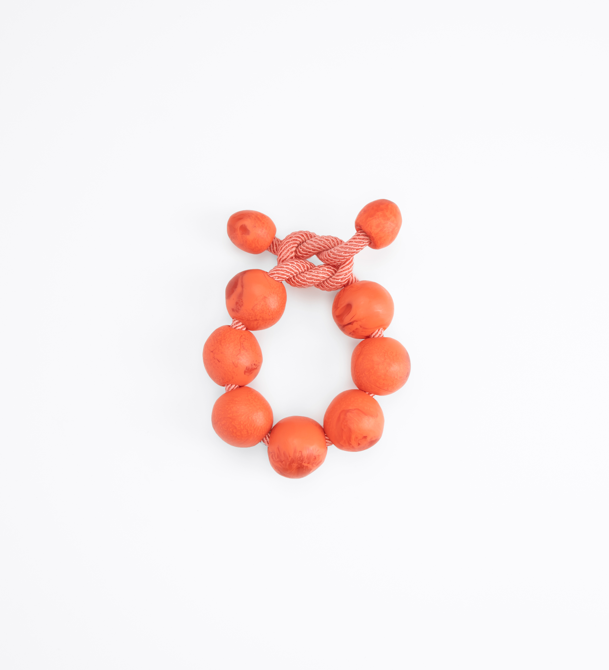 Dinosaur Designs Bold Ball Bracelet Bracelets in Lychee Colour resin with One Size Fit