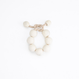 Dinosaur Designs Bold Ball Bracelet in Chalk Swirl Colour resin with One Size Fit