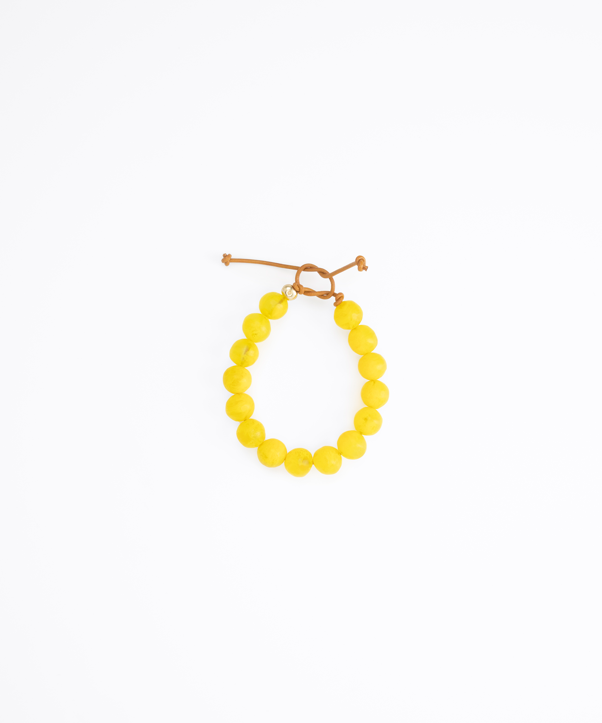 Dinosaur Designs Ball Bracelet Bracelets in Citrus Colour resin with One Size Fit