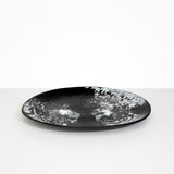Dinosaur Designs Long Temple Platter in Black Marble Colour resin