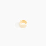 Dinosaur Designs Cube Ring in Cream Colour resin with Wide Fit.