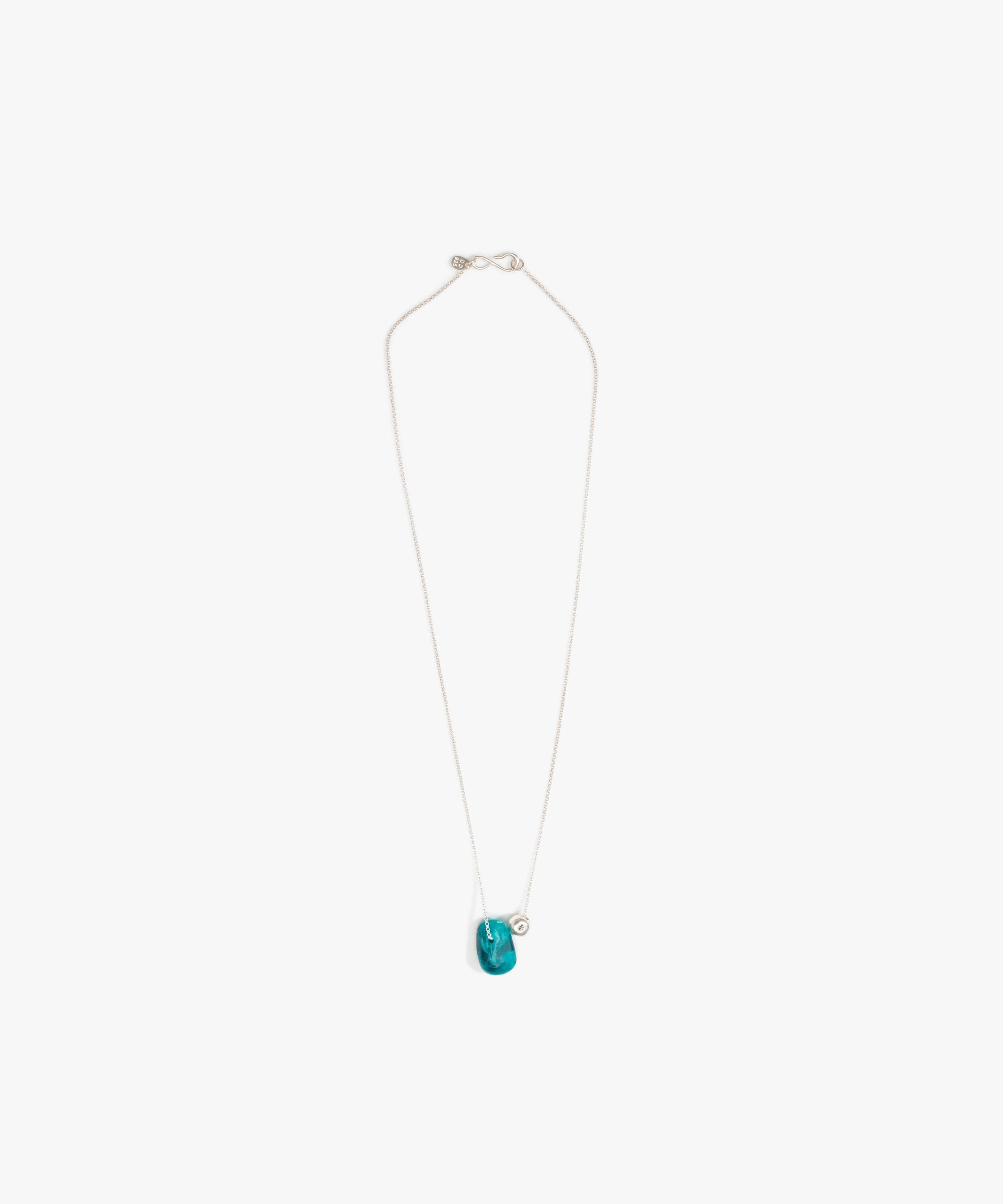 Dinosaur Designs Joie De Vivre Pendant in Lagoon Colour resin with 925 Sterling Silver Material