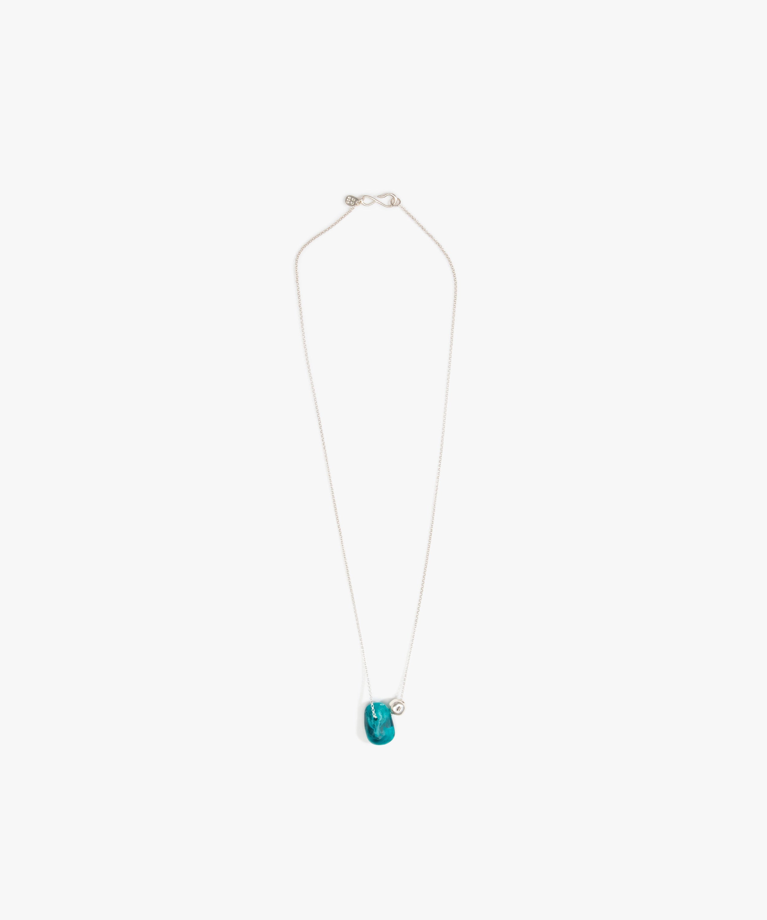 Dinosaur Designs Joie De Vivre Pendant in Lagoon Colour resin with 925 Sterling Silver Material..