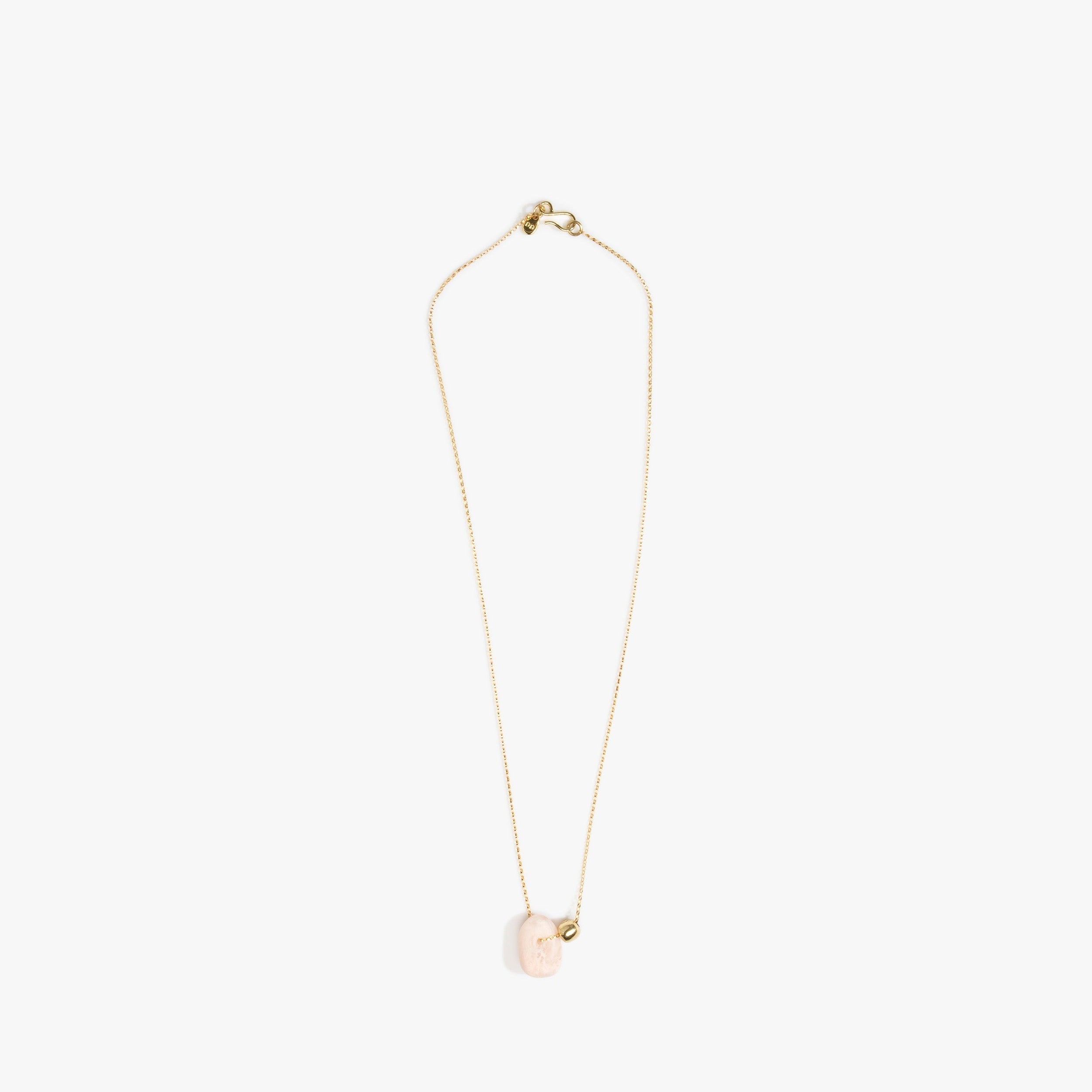 Dinosaur Designs Joie De Vivre Pendant in Rose Swirl Colour resin with Gold-Filled Material.