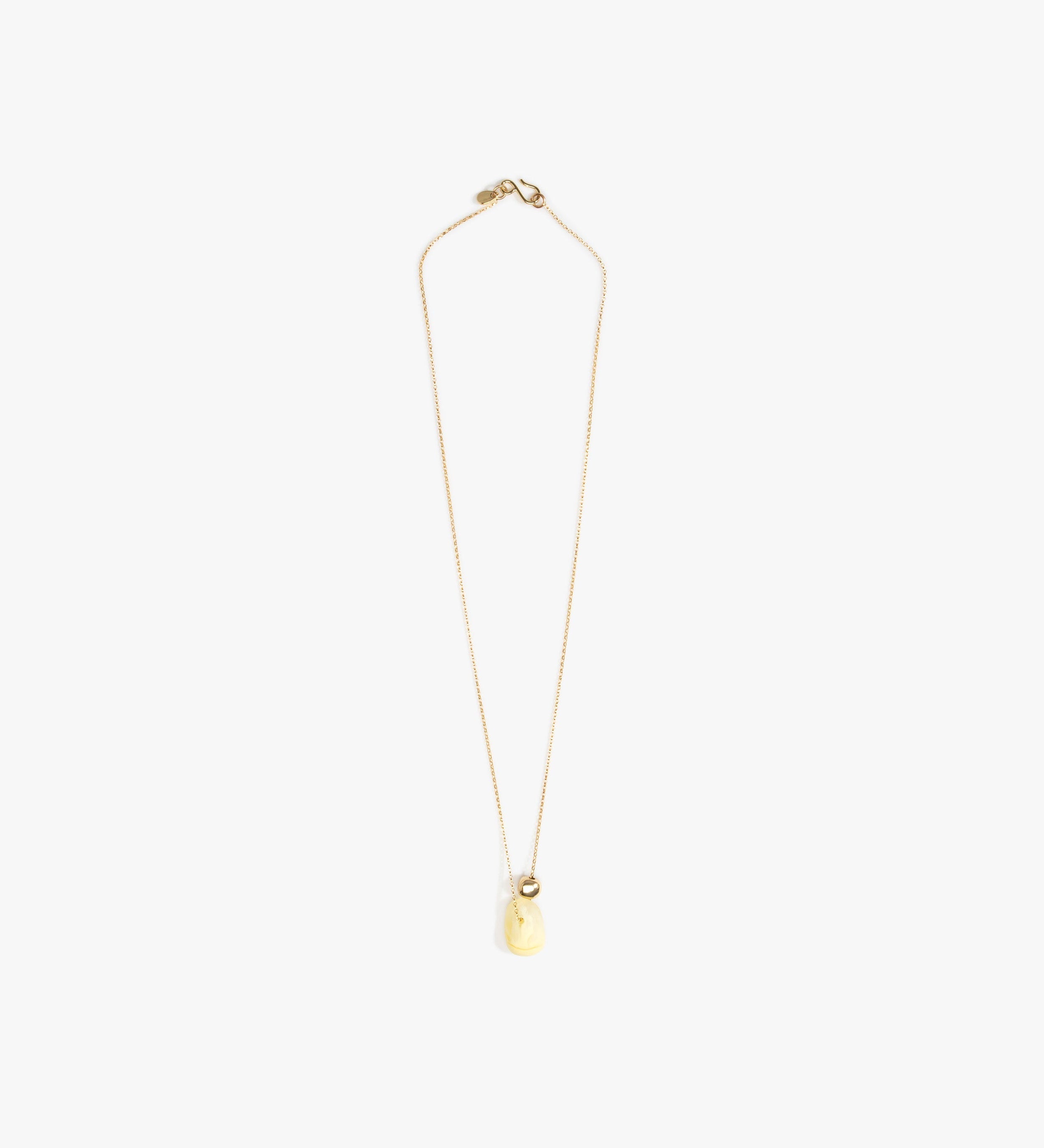 Dinosaur Designs Joie De Vivre Pendant Necklaces in Lemon Colour resin with Gold-Filled Material