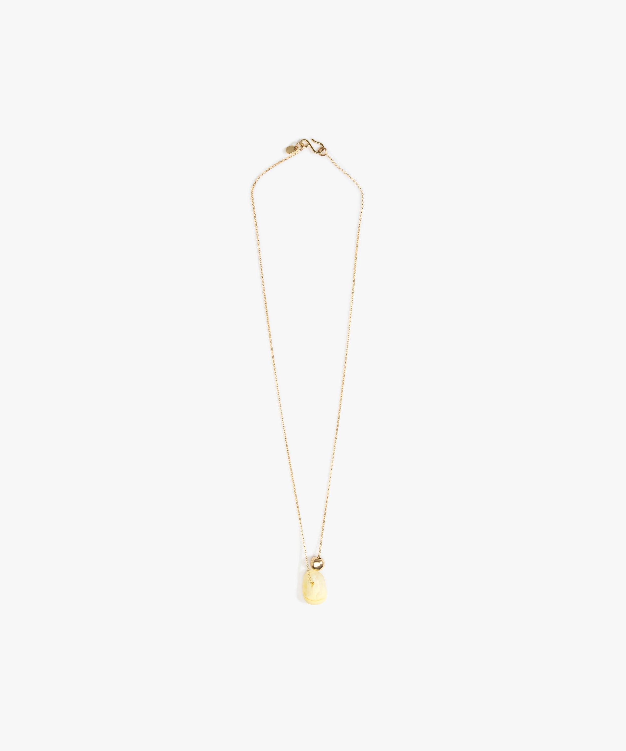Dinosaur Designs Joie De Vivre Pendant in Lemon Colour resin with Gold-Filled Material