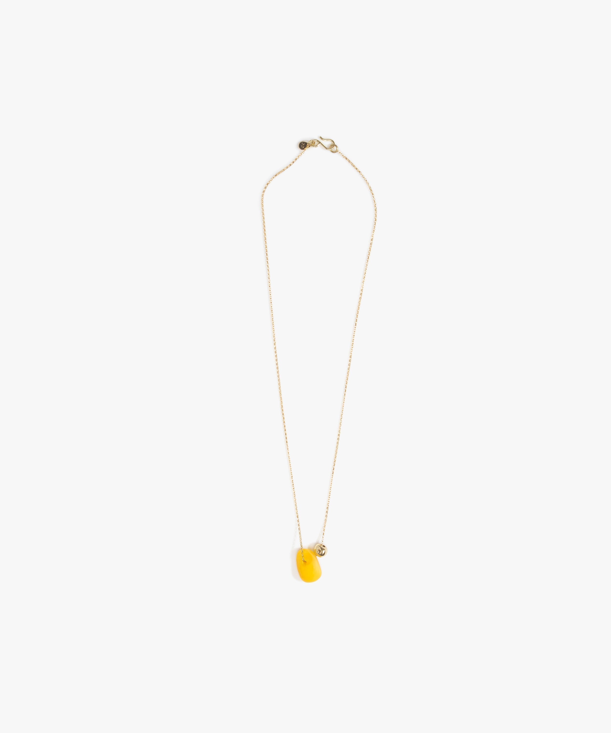 Dinosaur Designs Joie De Vivre Pendant in Honeycomb Colour resin with Gold-Filled Material