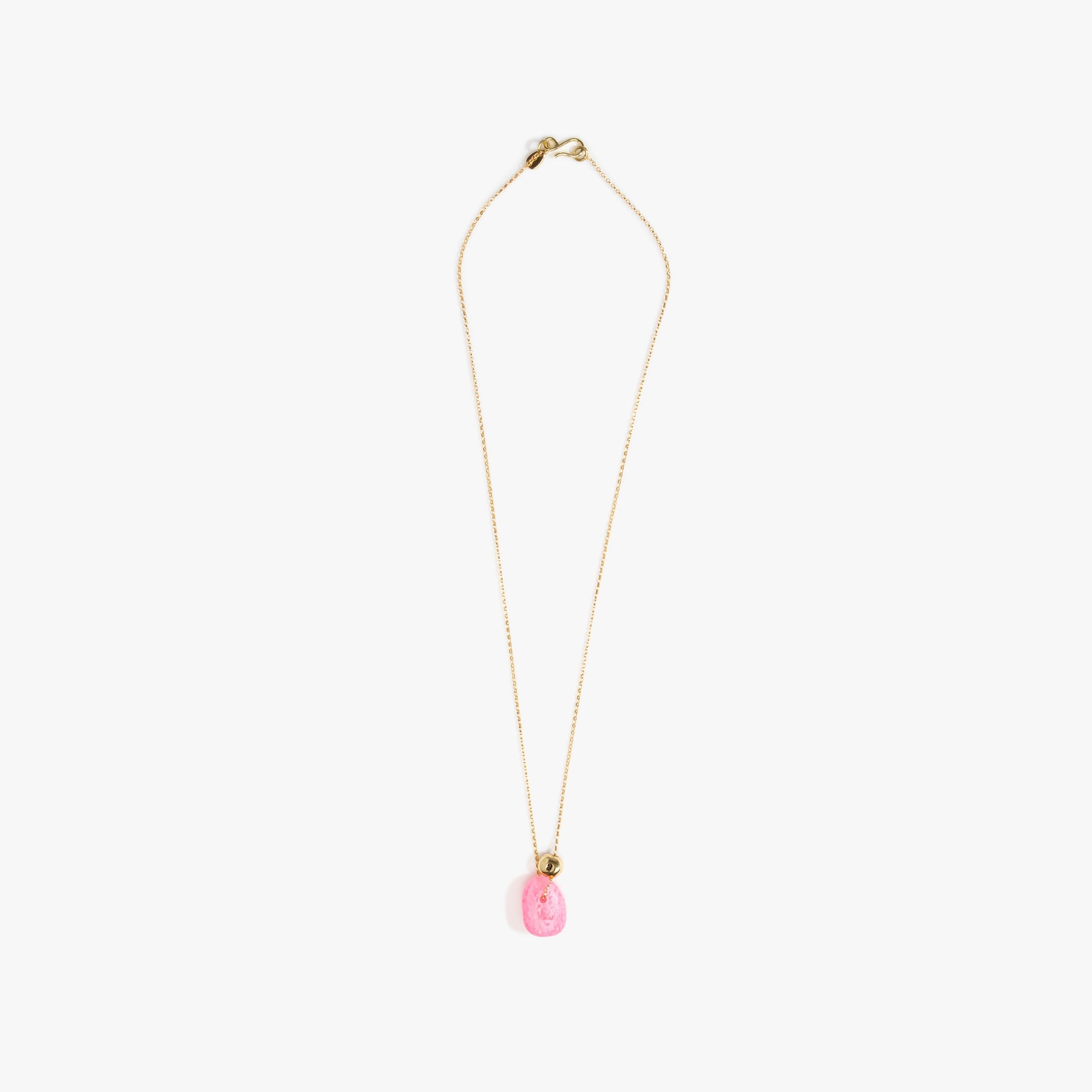 Dinosaur Designs Joie De Vivre Pendant in Parakeet Colour resin with Gold-Filled Material.