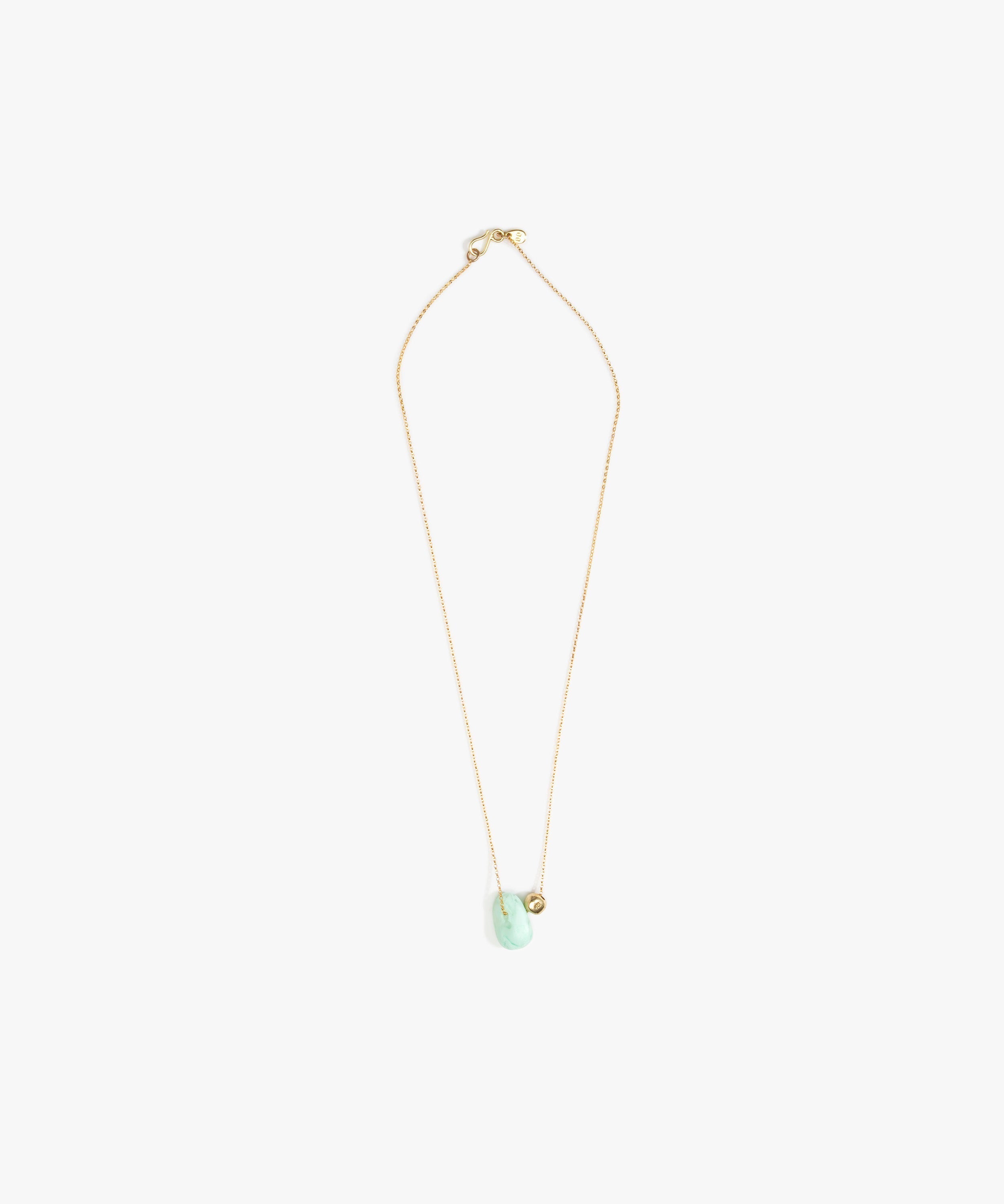 Dinosaur Designs Joie De Vivre Pendant in Mint Colour resin with Gold-Filled Material