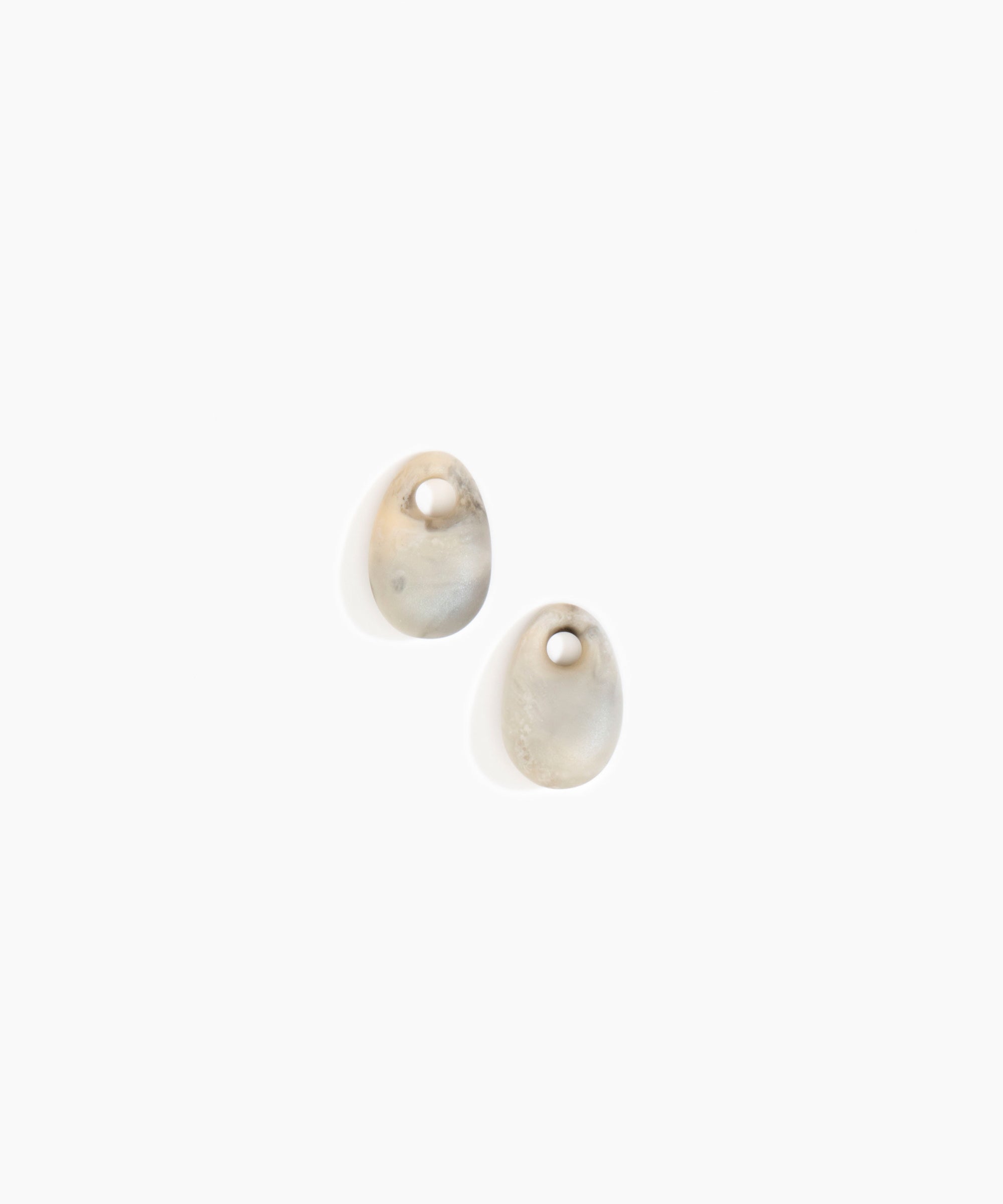 Dinosaur Designs Small Rock Beads in Sandy Pearl Colour resin