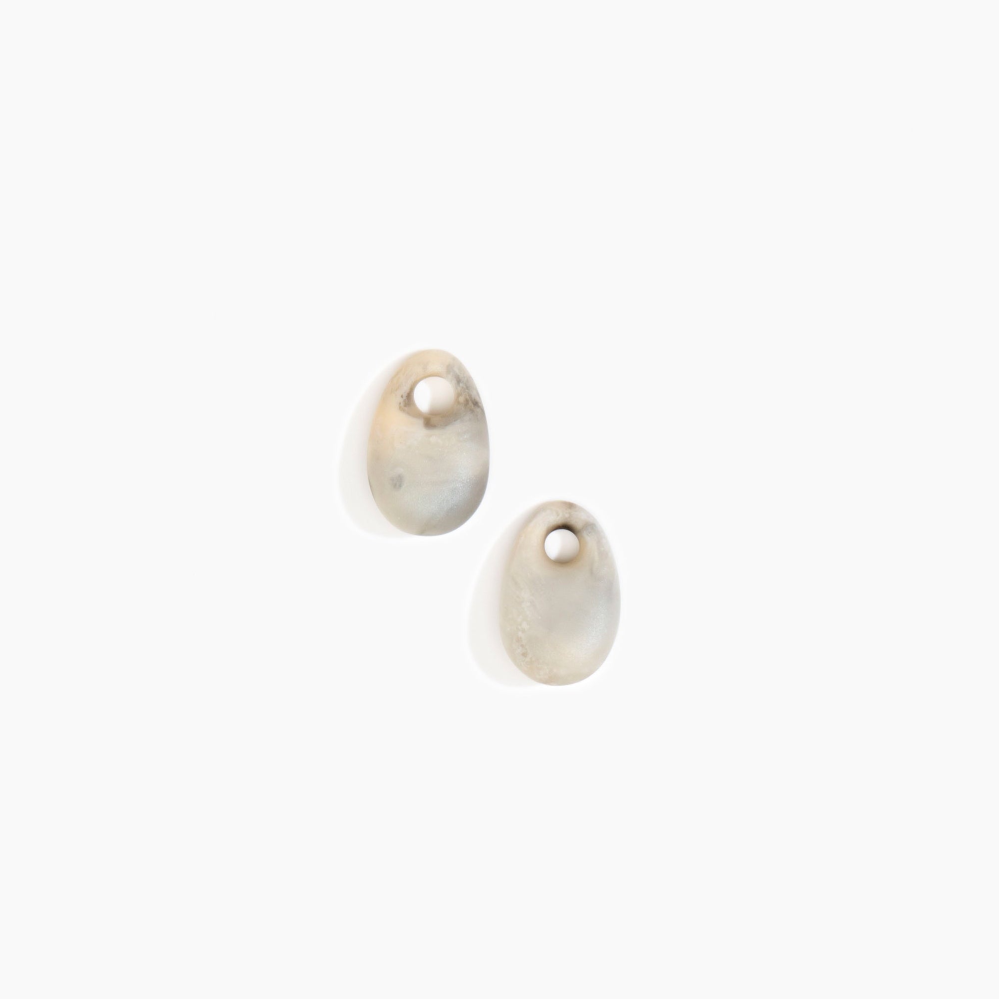 Dinosaur Designs Small Rock Beads in Sandy Pearl Colour resin..