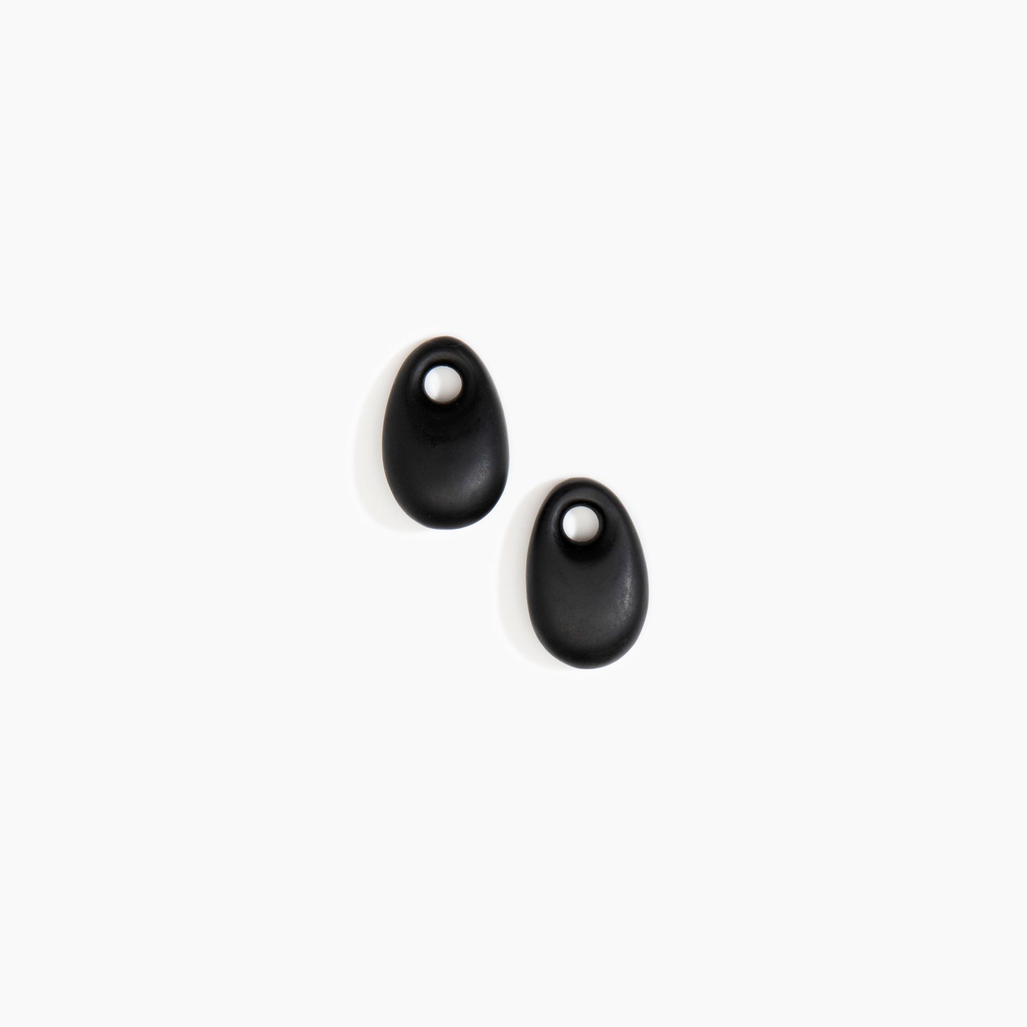 Dinosaur Designs Small Rock Beads in Black Colour resin..