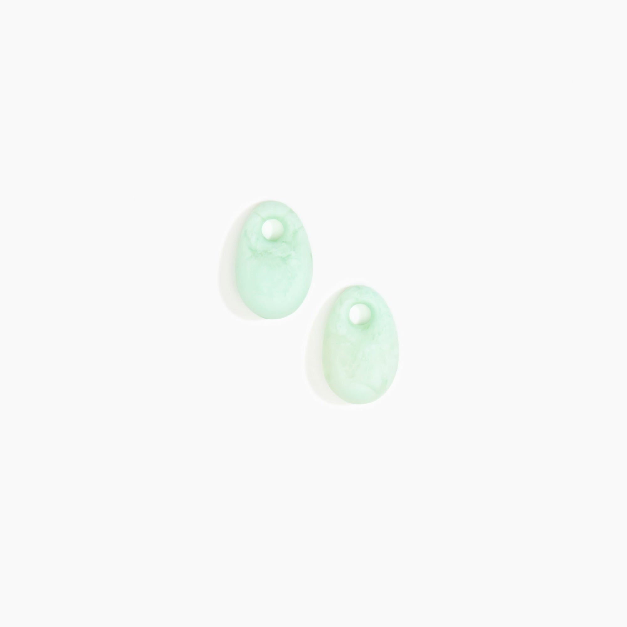 Dinosaur Designs Small Rock Beads in Mint Colour resin..