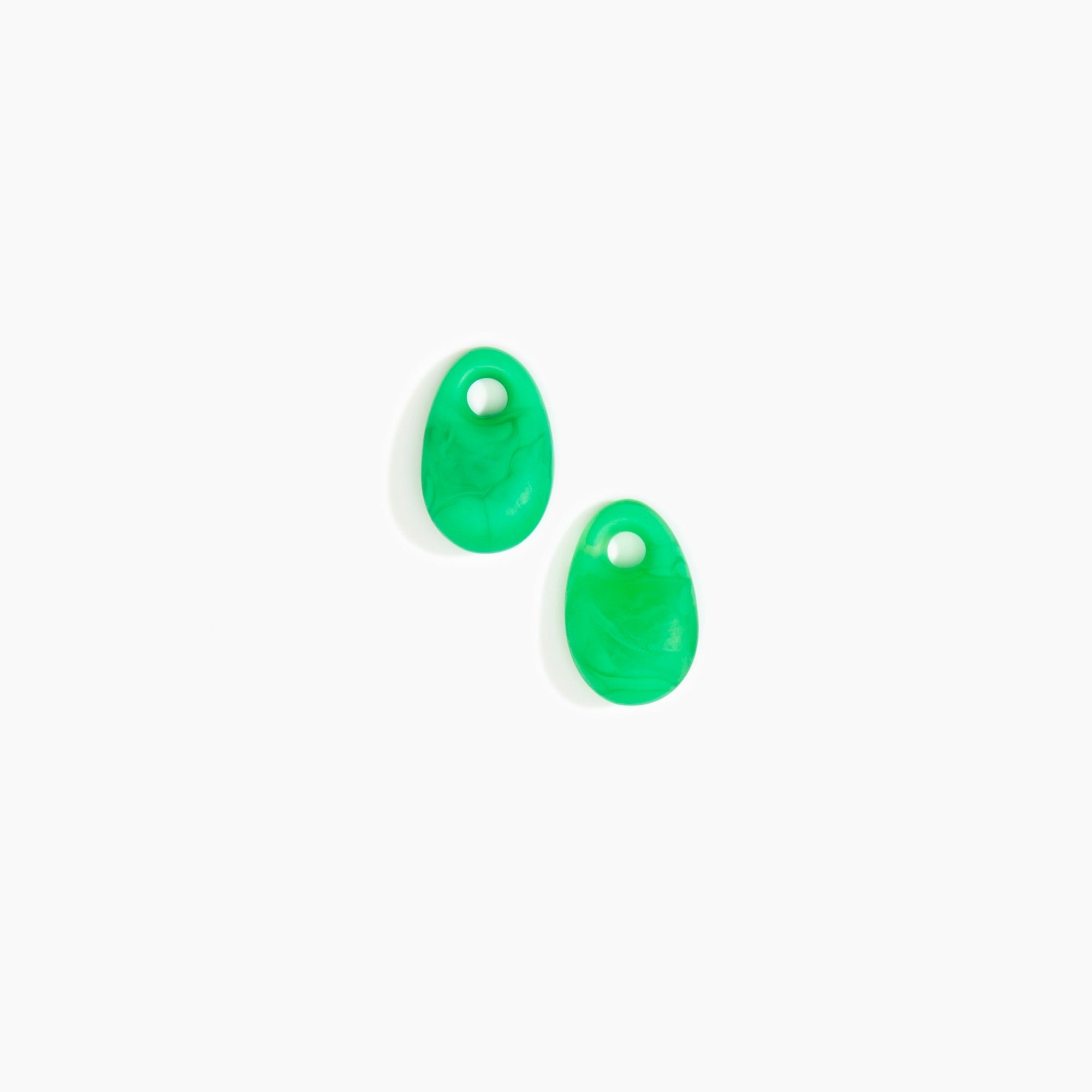 Dinosaur Designs Small Rock Beads in Leaf Colour resin..