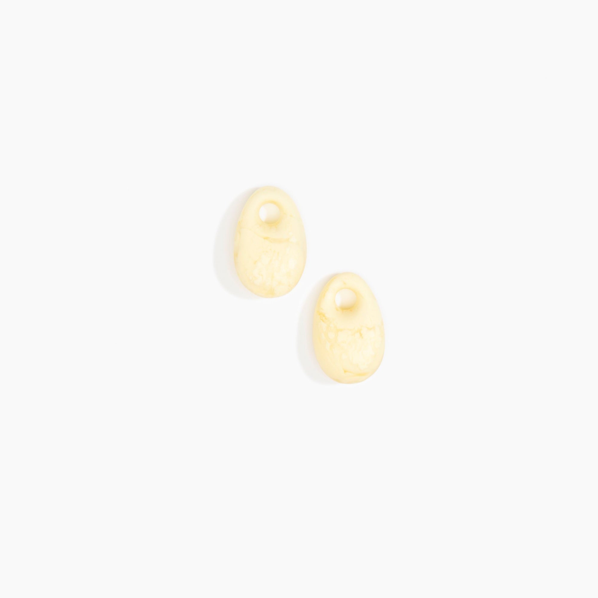 Dinosaur Designs Small Rock Beads in Lemon Colour resin..