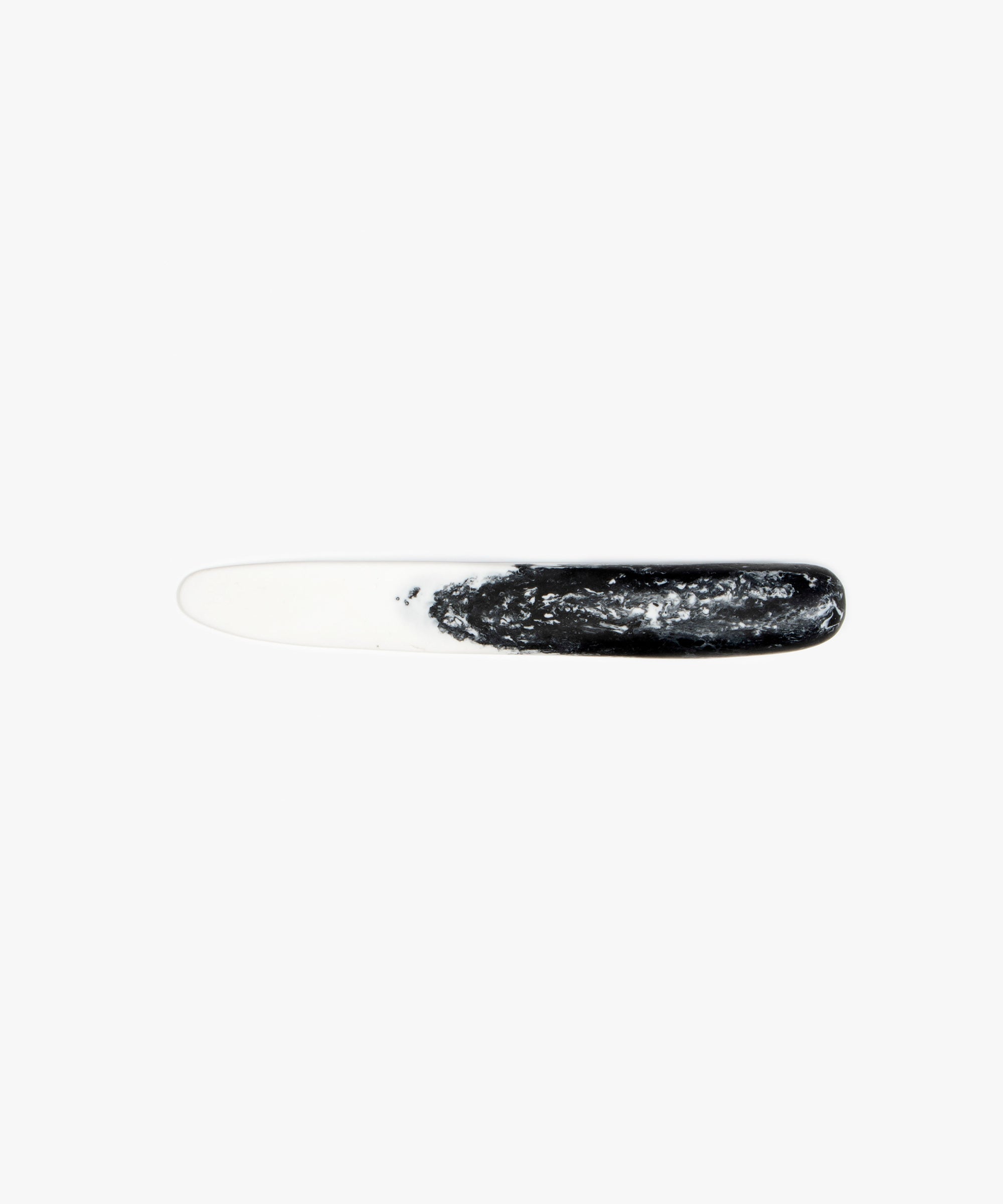 Dinosaur Designs Stone Cheese Knife in White Marble Colour resin.