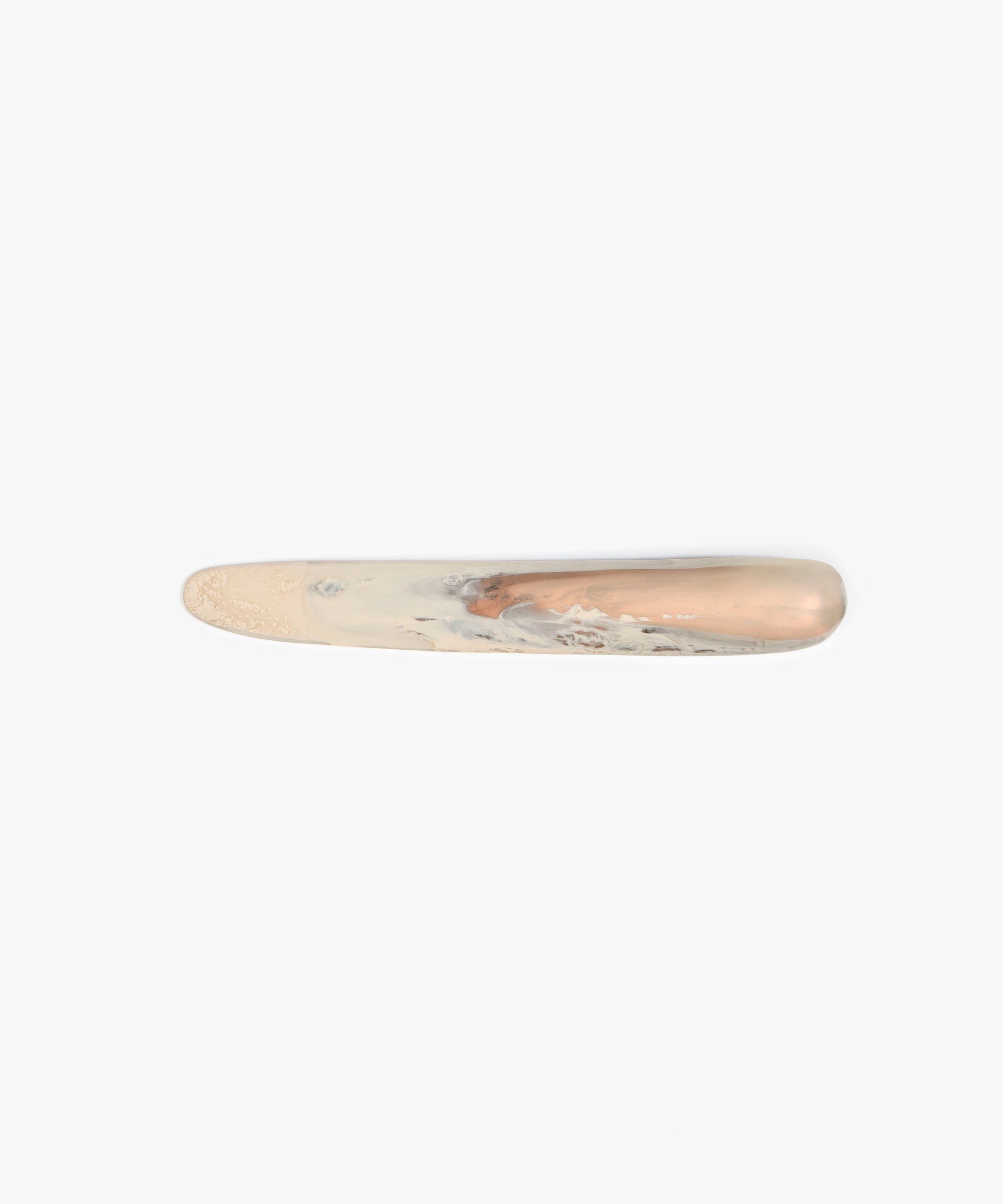 Dinosaur Designs Stone Cheese Knife in Sandy Pearl Colour resin