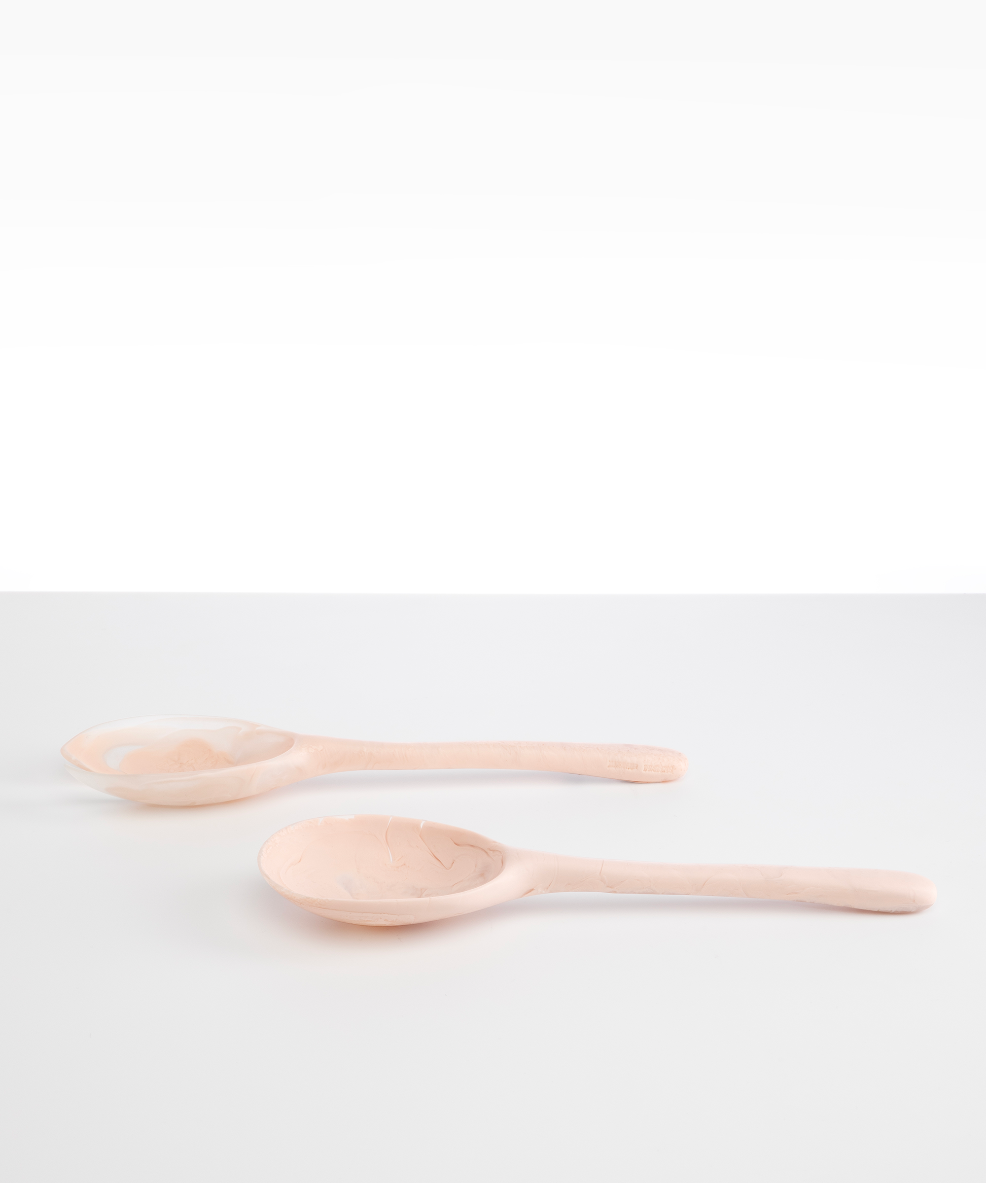 Dinosaur Designs Long Stone Servers Tableware in Rose Swirl Colour resin