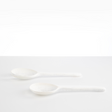 Dinosaur Designs Long Stone Servers Tableware in Snow Swirl Colour resin