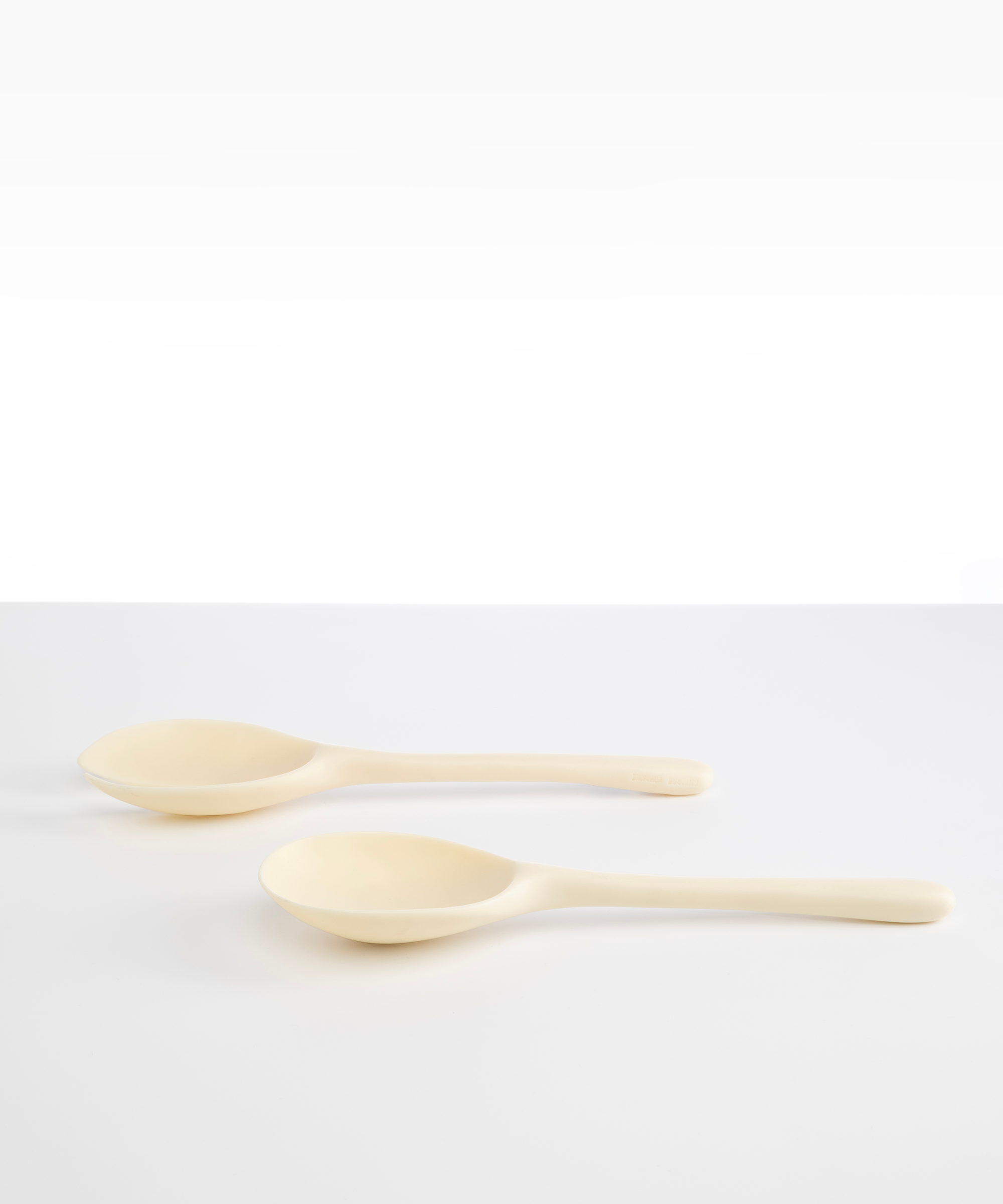 Dinosaur Designs Long Stone Servers Tableware in Cream Colour resin