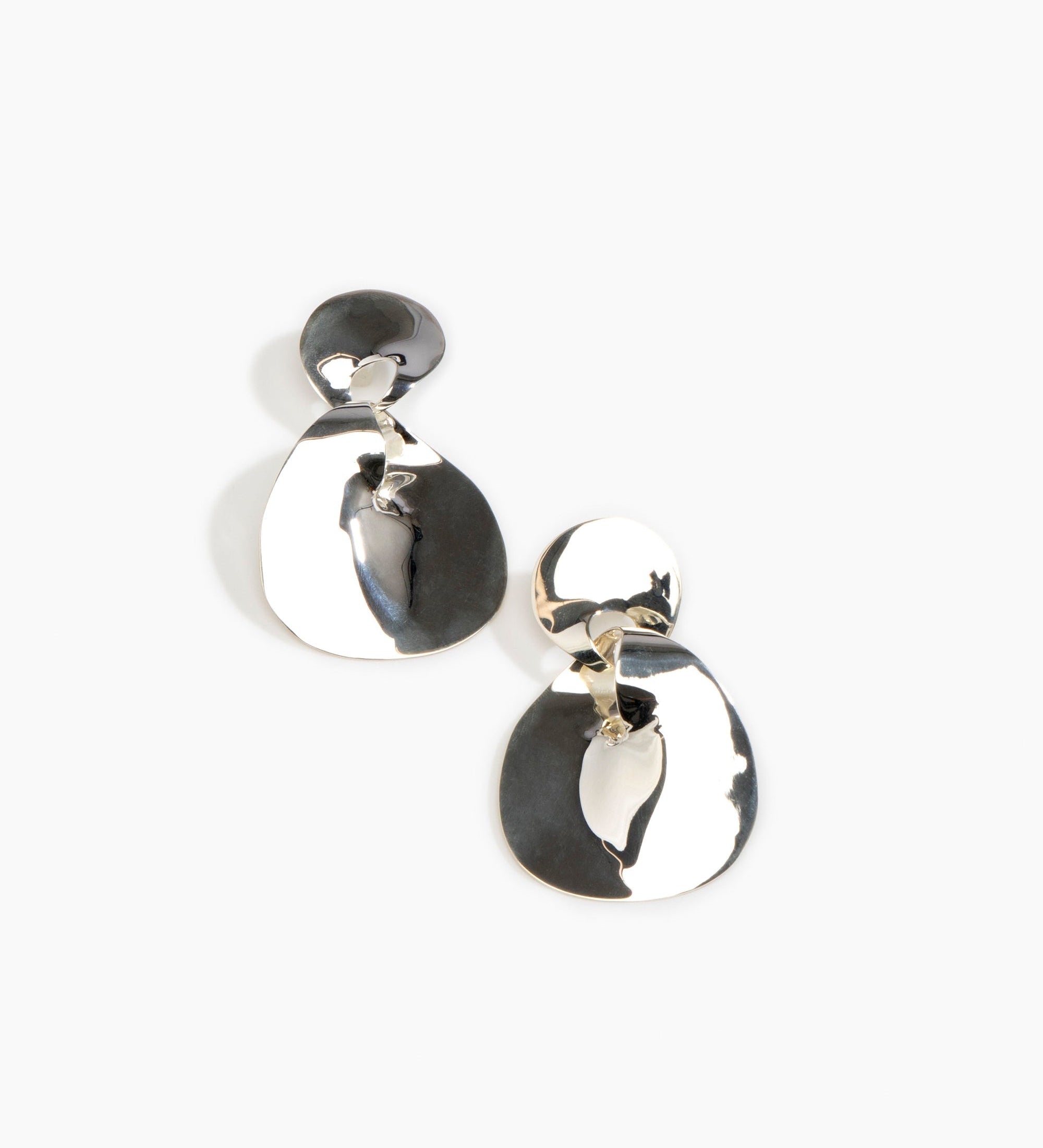 LO Collections Infinity Drop Earrings Earrings in Silver-Plated Brass Material 