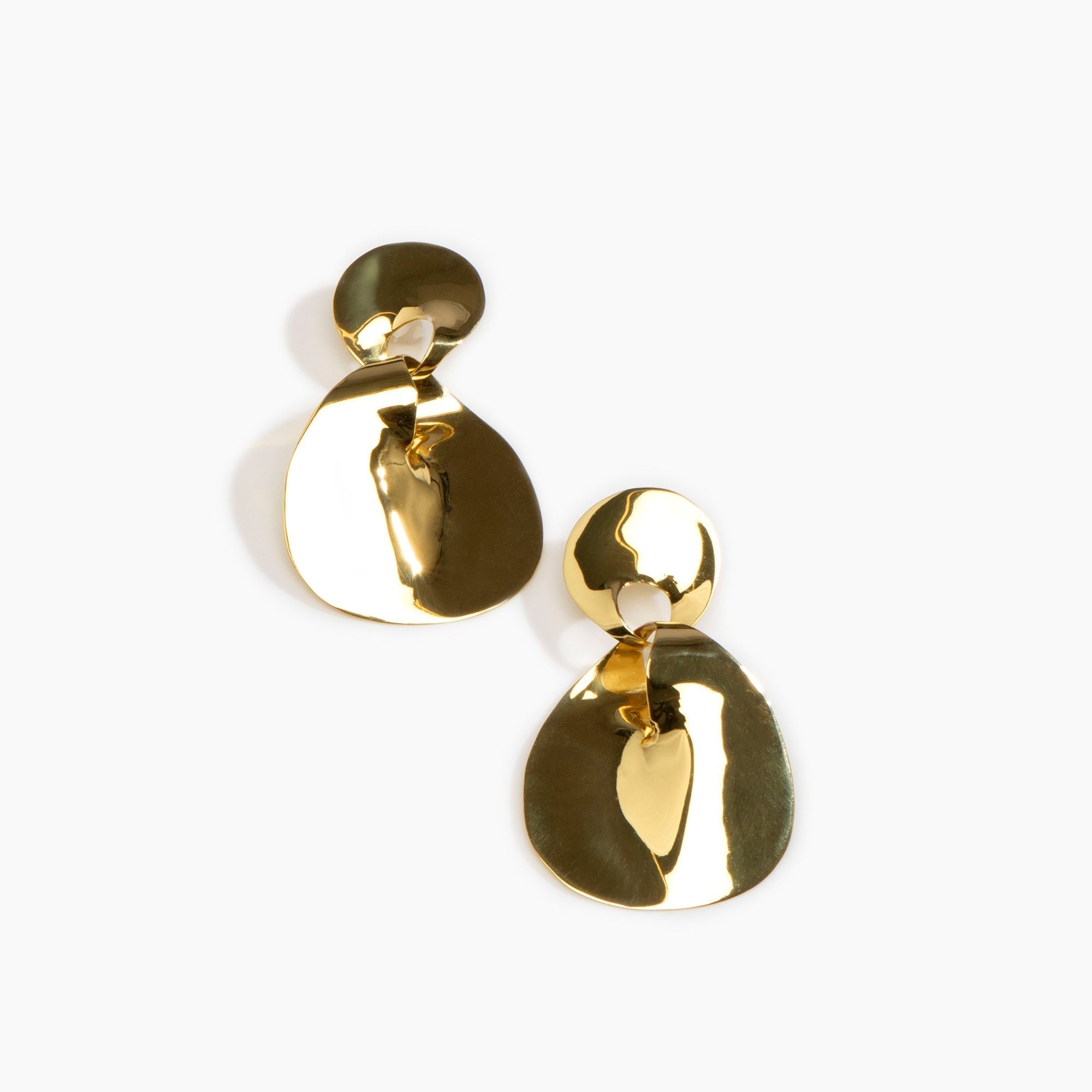LO Collections Infinity Drop Earrings in Nano-Coated Brass Material...
